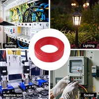 Cable Eléctrico de Cobre Trenzado de 6, 8, 10, 12, 14, 16 AWG, 600V, con Aislamiento de PVC y Nylon, THHN THWN-2, para Uso en Interiores y Exteriores