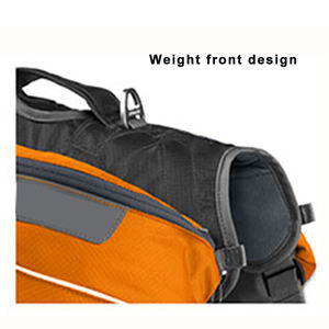 Perro Senderismo Perro Mochila Arnés Portador de mascotas Mochila Arnés Bolsa de sillín Arnés Alforja con bolsillos laterales de seguridad reflectantes - Product Image 4