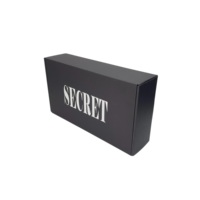 Boîte en Carton Ondulé Pliable Noire avec Logo Personnalisé pour l'Emballage de Vêtements, Chaussettes et Doublure en Éponge – Vente en Gros