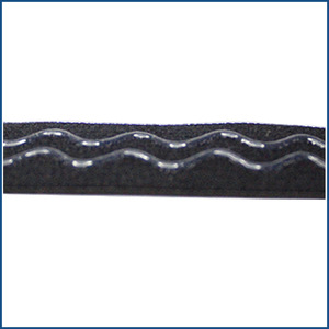 Banda elástica antideslizante de 2 cm con revestimiento de nailon y patrón ondulado para accesorios de ropa - Product Image 5