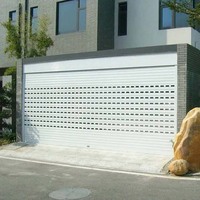 Volets roulants de sécurité modernes en aluminium avec panneaux perforés pour vitrines commerciales et centres commerciaux