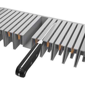 Plastic <b>Knife</b> Block, Drawer Organiser and Holder for 20 <b>Knives</b> and 1 <b>Sharpening</b> Steel - Product Image 1