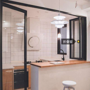 Cửa Sổ Nhôm Kính Cường Lực Gấp Đôi Bán Hàng Nóng Cửa Sổ Nhôm Gấp Nhiều Lần Cửa Sổ Chống Bão - Product Image 4