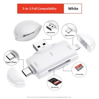 Lecteur de cartes USB Type-C 2.0 SD TF Adaptateur de mémoire OTG pour PC Tablettes Android Magnétique ABS
