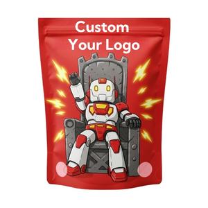 Custom Printed 3.5g Mylar Stand up Bags Smell Proof Reusable Food Grade for Candy Gummies Packaging - Product Image 2