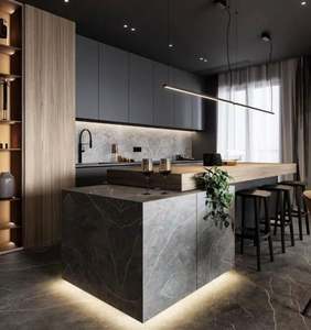 Fabricante de armarios de cocina modulares, armario de diseño personalizado - Product Image 1