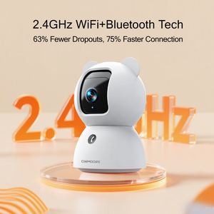 Cámara de Vigilancia Inalámbrica para Mascotas con Wifi, Intercomunicador Bidireccional, Visión Nocturna HD, Detección de Movimiento, Gran Venta de Fábrica - Product Image 1