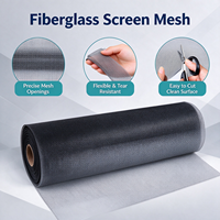 Fournisseur d'usine pas de décoloration pas cher moustiquaire noir fibre de verre fenêtre Mesh18 * 16 rouleau 0.28mm moustiquaire en gros