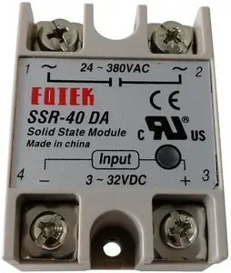 SSR-40DA 40A Solid State Relay Input 3-32V DC Output 24-380V AC (SSR-40 DA)