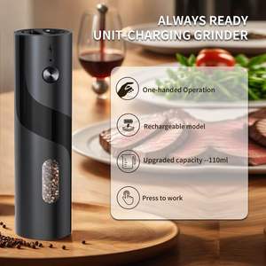 Tendances en gros : Gadgets de cuisine – Moulins à sel et à poivre rechargeables de 110 ml pour les boutiques e-commerce - Product Image 4