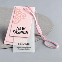 Ensemble de cartes de remerciement personnalisées en papier avec étiquette suspendue, encre écologique anti-contrefaçon, couleurs personnalisées pour vêtements, chaussures, chaussettes - Qualité d'impression stable