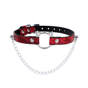 BDSM Sexprodukte Gothic Weiche PU-Leder Halskette Sexspielzeug SM Handschellen Katze Punk Sexy PU-Leder Choker - Product Image 1