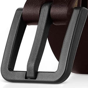 Ceintures en cuir 2026, ceintures en cuir véritable de haute qualité avec boucle en acier respirante, fabrication sur mesure au Pakistan - Product Image 2