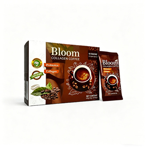 Poudre de café instantané OEM/ODM aux herbes et au collagène pour adultes, enrichie en probiotiques, pour la beauté quotidienne de la peau et l'amincissement - Product Image 1