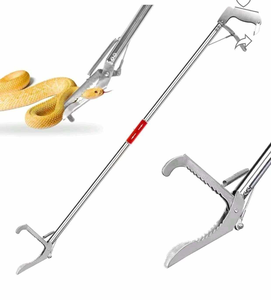 Pinza Plegable Profesional para Reptiles y Serpientes, Gancho de Acero Inoxidable con Mandíbula Ancha, Herramienta de Manipulación para la Temporada de Primavera - Product Image 1