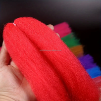 Matériel de montage de mouches 16 couleurs 50 cm, fibres synthétiques, poils, fibre de soie EP pour leurres de pêche en rivière, mouches de pêche au vairon et aux poissons-appâts
