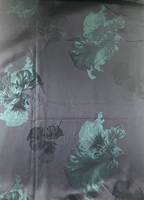 Robe Abaya pour femmes en tissu jacquard tissé 100% polyester léger, respirant, teint en fil, à motif floral large, pour la mode féminine