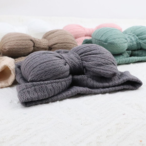 Cappello Turbante con Fiocco <span class=keywords><strong>per</strong></span> <span class=keywords><strong>Neonata</strong></span>, Berretto Morbido in Nylon con Fascia <span class=keywords><strong>per</strong></span> Bambine - Product Image 6