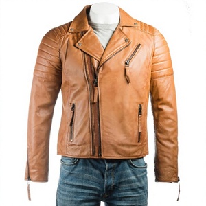 Chaqueta de cuero de moda para hombre, estilo profesional, disponible en talla adulta, chaqueta de cuero de vaca para hombre en venta - Product Image 3