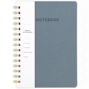 Agenda quotidien personnalisé A5 A6 B6 Achievher, journal de développement personnel, couverture en lin, carnet à spirales - Product Image 1
