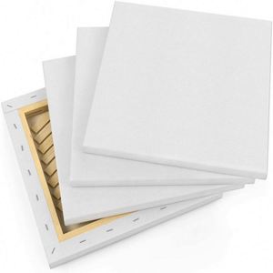 Custom Artist Stretched Waterproof ECO-Friendly <b>White</b> Blank Customizable Cotton Canvas Board Acrylic Oil Painting Frame - Product Image 2