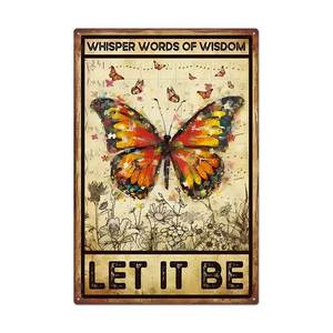 Insegna Vintage in Metallo Imitazione Ferro con Bambina che Odora le Rose, Decorazione da Parete per Casa e Giardino - Product Image 3