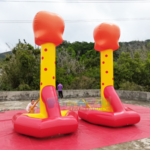 Juego inflable temático de payasos, tipo Smash It Striker, desafía a los jugadores en un juego interactivo de carnaval en fiestas. - Product Image 3