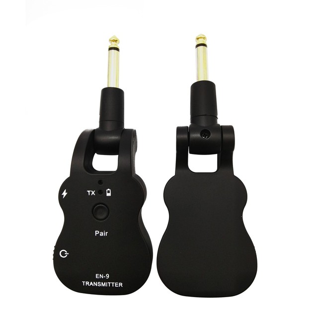 2.4G UHF Wireless Audio Transmitter and Receiver System USB Rechargeable Pick up for Electric Guitar Bass Musical Instrument Acc