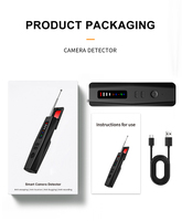 Vente en gros en usine Détecteur de caméra cachée portable Détecteur de traqueur GPS anti-espion Alarmes personnelles Détecteur sans fil