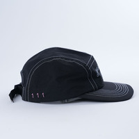 Vente en gros Chapeau en nylon de qualité supérieure Casquette de camping personnalisée à 5 panneaux avec impression de logo Casquette de camping unisexe