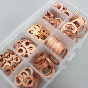 طقم حلقات نحاسية للحاقن 200 قطعة في الصندوق بأحجام مختلفة 12 حلقة نحاسية يمكن تخصيصها حسب الرسم - Product Image 5