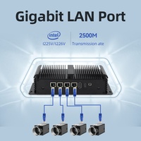 XCY Pfsense Mini PC N100 4 Port Ethernet Tanpa Kipas Firewall Motherboard Server Router Nirkabel Linux yang Dapat Disesuaikan