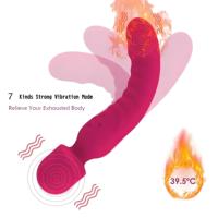 Beheizbarer Flexibler G-Punkt-Vibrator für Frauen Duale Stimulation Klitoris-Massagegerät Wiederaufladbar Konstante Temperatur Silikon-Sexspielzeug