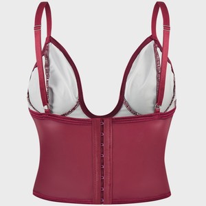 Top Corto da <span class=keywords><strong>Donna</strong></span> Vintage con Fiocco, Monocolore, Modellante, con Bottoni, Scollo a V, Lavorato all'Uncinetto, Stile Canotta, Bestseller Transfrontaliero - Product Image 3