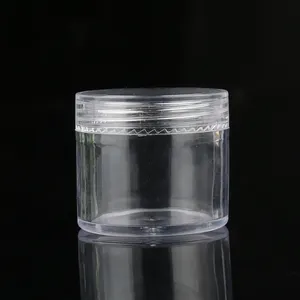 Mini-Kosmetik behälter 20g leere transparente Creme gläser aus Kunststoff für Kosmetika