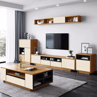 Meubles de salon traditionnels pour la maison, ensemble de table basse moderne, meuble TV, table centrale avec tiroirs