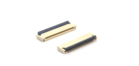 Conector FPC YZTECH de 1.0 mm, Inserción Frontal y Abatimiento Trasero, H2.0 mm, Completamente Dorado, Embalaje en Rollo, Modelo 15P FPC1.0-15P