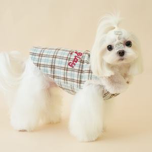 Cómodo chaleco transpirable de invierno a cuadros cálido para perros con gancho de correa ropa para mascotas forrada de felpa para perros pequeños y gatos - Product Image 3