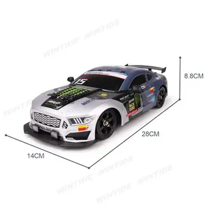 2.4G 4CH RC Drift Car Supra 1:16 Simulation Four-wheel Remote Control Car with Smoke Function TPR & Drift Performance