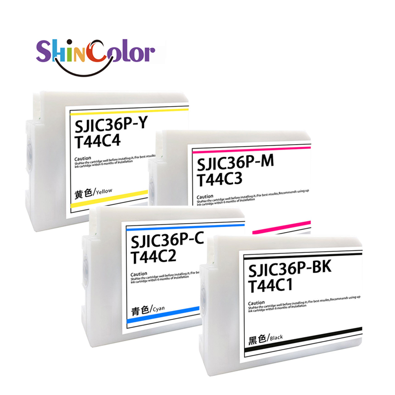 Картриджи с чернилами ShinColor SJIC36 SJIC36P для принтера печатных этикеток Epson CW-C6500/C6000 C13T44C140 чернильный картридж