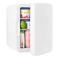 Mini-réfrigérateur de bureau 10 litres en verre noir, OEM/ODM, pour la maison, voiture (12V/220V), cosmétiques et maquillage - Vente chaude