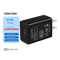 Cargador de Pared USB Shenzhen Lvxiangyuan JP LX050200, 5V 2A 10W, OTP, OVP, para Cámara Endoscópica, UL 62368, FCC, DOE Nivel VI, CE, SAA, BSMI