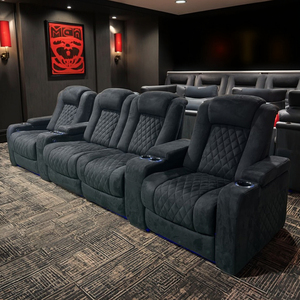 Originele Fabricage 3-zits Elektrische Fauteuil Traditionele Stijl Echt Lederen Home Cinema Sofa Voor House Theaterschool - Product Image 6