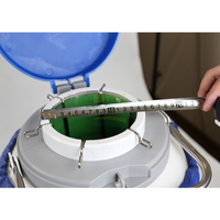 Réservoir de stockage de sperme vétérinaire à azote liquide YDS-10, Dewar d'insémination artificielle avec 5 canisters et housse en cuir pour bovins, ovins, porcins