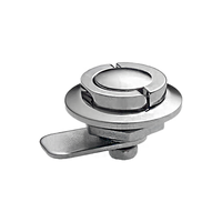 Serrure de porte d'armoire de distribution extérieure haute tension Laishengyuan MS404-1-2 en alliage de zinc LSY-204 sans clé, plaqué zinc, durée de vie prolongée