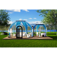 Dôme transparent imperméable pour l'extérieur, structure anti-corrosion, dôme public en polycarbonate, maison dôme