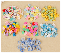 Met de hand beschilderde artistieke hars-polymeerklei schijven sculptuur gloeiende lichtgevende fruit voedsel snoep cake ijsblokje Kawaii Playdough Slime