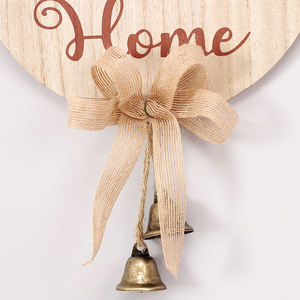 การตกแต่งบ้านใหม่ป้ายต้อนรับดีไซน์บ้านไร่ทำจากไม้พร้อมดอกไม้ประดิษฐ์ทาสีและป้ายแขวนกว้าง - Product Image 5