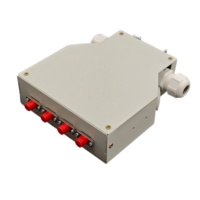 Boîtier de terminaison fibre optique 4 ports sur rail DIN, adaptateur 4 cœurs FC/UPC APC, boîtier de distribution et de terminaison FTTH pour réseau industriel