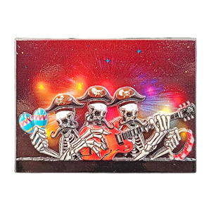 Imán de Resina para Refrigerador con Calavera Pirata, Recuerdo 3D de Jolly <span class=keywords><strong>Roger</strong></span> con Timón de Barco, Adhesivo para Refrigerador de Estilo Gótico - Product Image 4